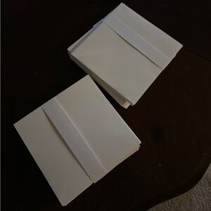 Square white envelopes